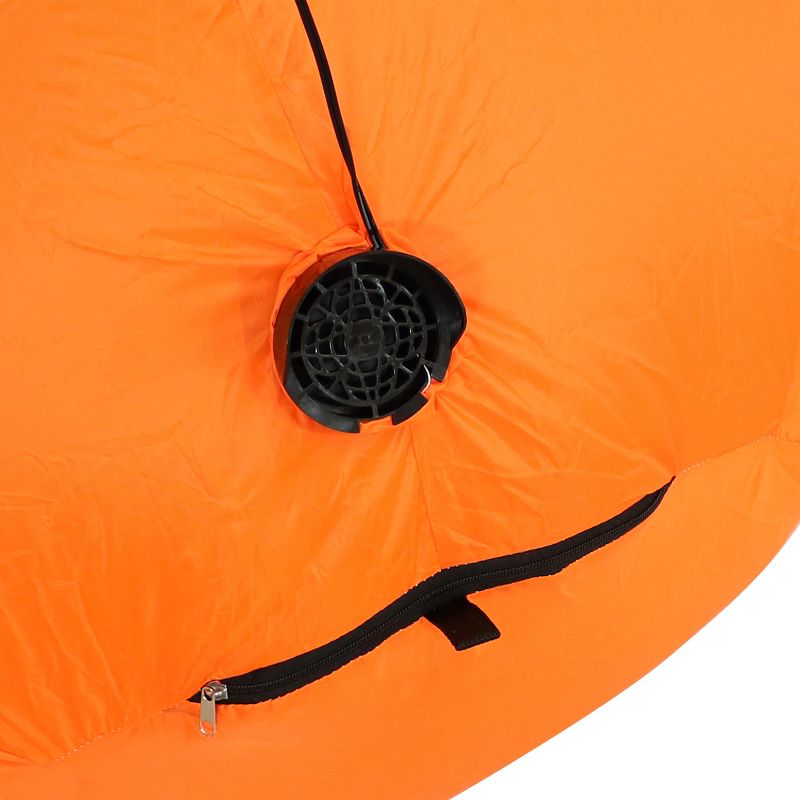 Sunnydaze 4 Foot Self Inflatable Blow Up Jack-O' Lantern Duo with Witch Hat Outdoor Holiday Halloween Lawn Decoration with LED Lights