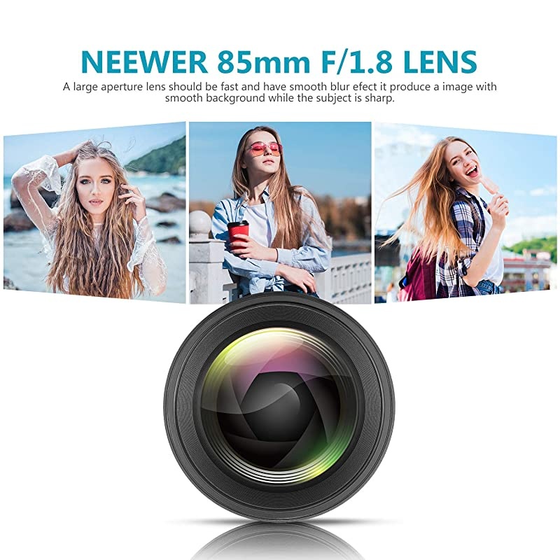 85mm f/1.8 Manual Focus Aspherical Medium Telephoto Lens for APS-C DSLR Canon EOS 80D, 70D, 60D, 60Da, 50D, 7D, 6D, 5D, 5DS, 1Ds, Rebel T6s, T6i, T6, T5i, T5, T4i, T3i, T3, T2i and SL1 Digital