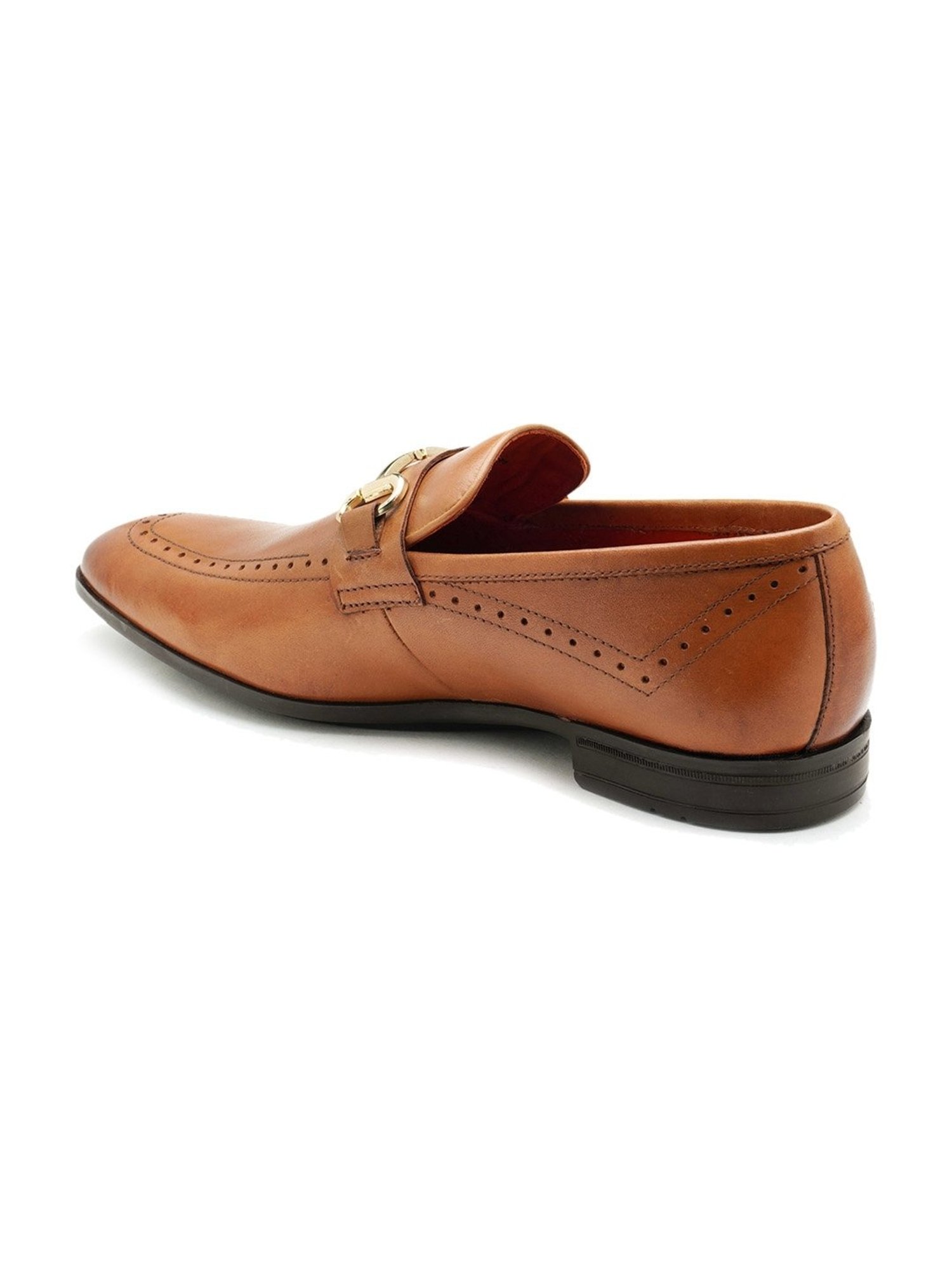 Ruosh Men's Tan Formal Loafers