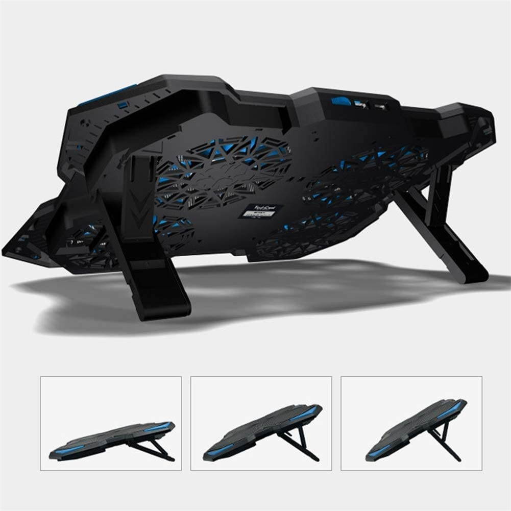 HOG Portable Ultra-Thin Laptop Cooling Pad Coole, Multifunctional, Super Quiet Fans, Game Style Design, Adjustable Speed