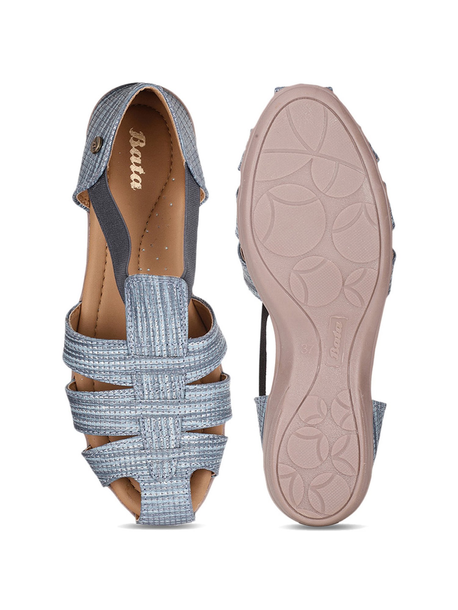 Bata Women's Blue Fisherman Sandals