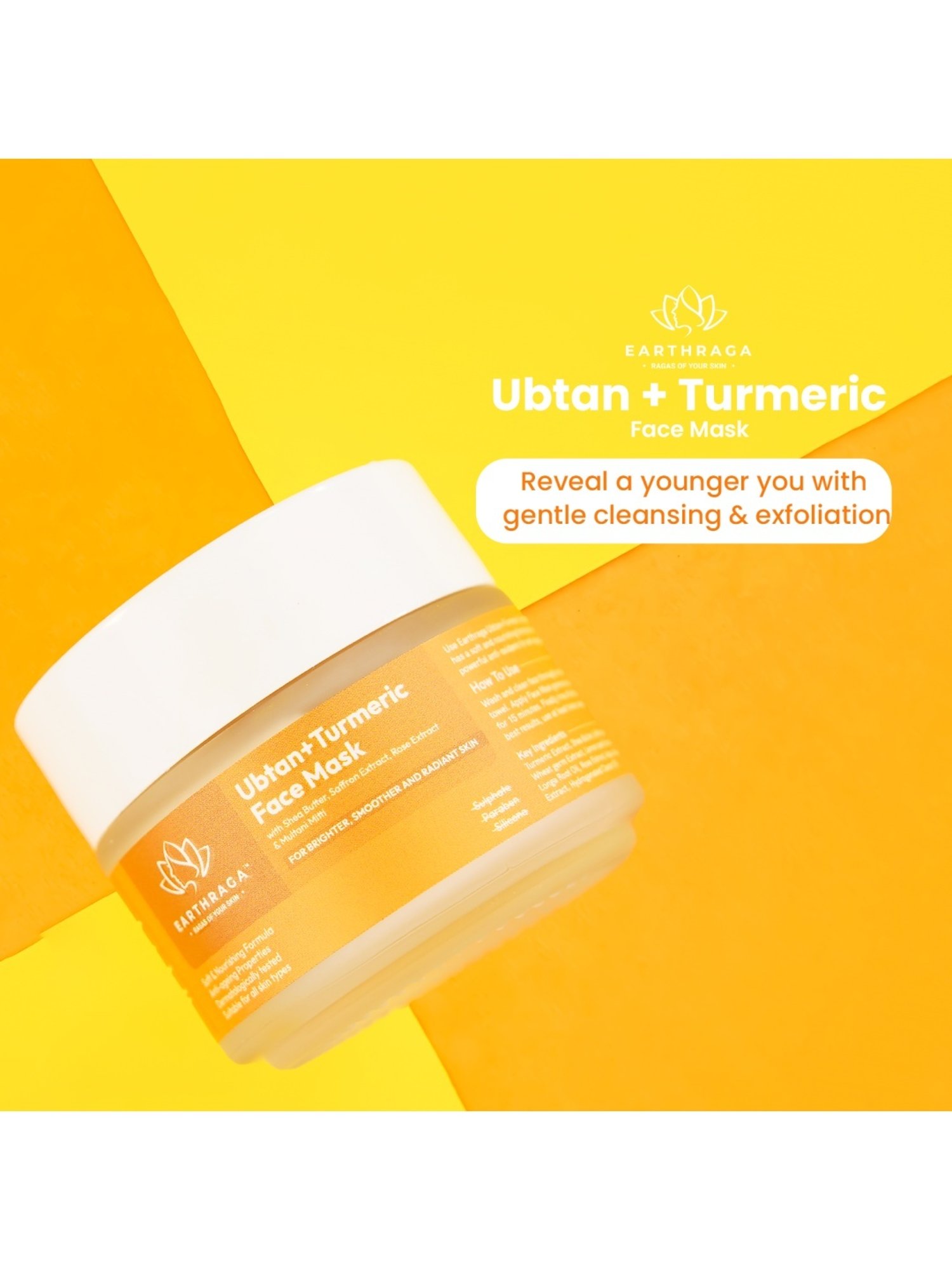 Earthraga Ubtan + Turmeric Face Mask - 100 gm