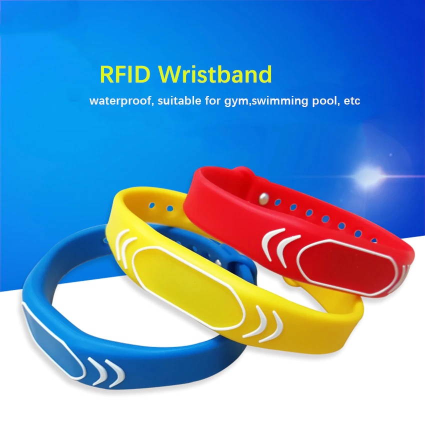 1PC 125khz EM4100 Read Only RFID Adjustable Smart Wristband, Access Control Card Wrist band Bracelet Tag,Can Be customized LOGO