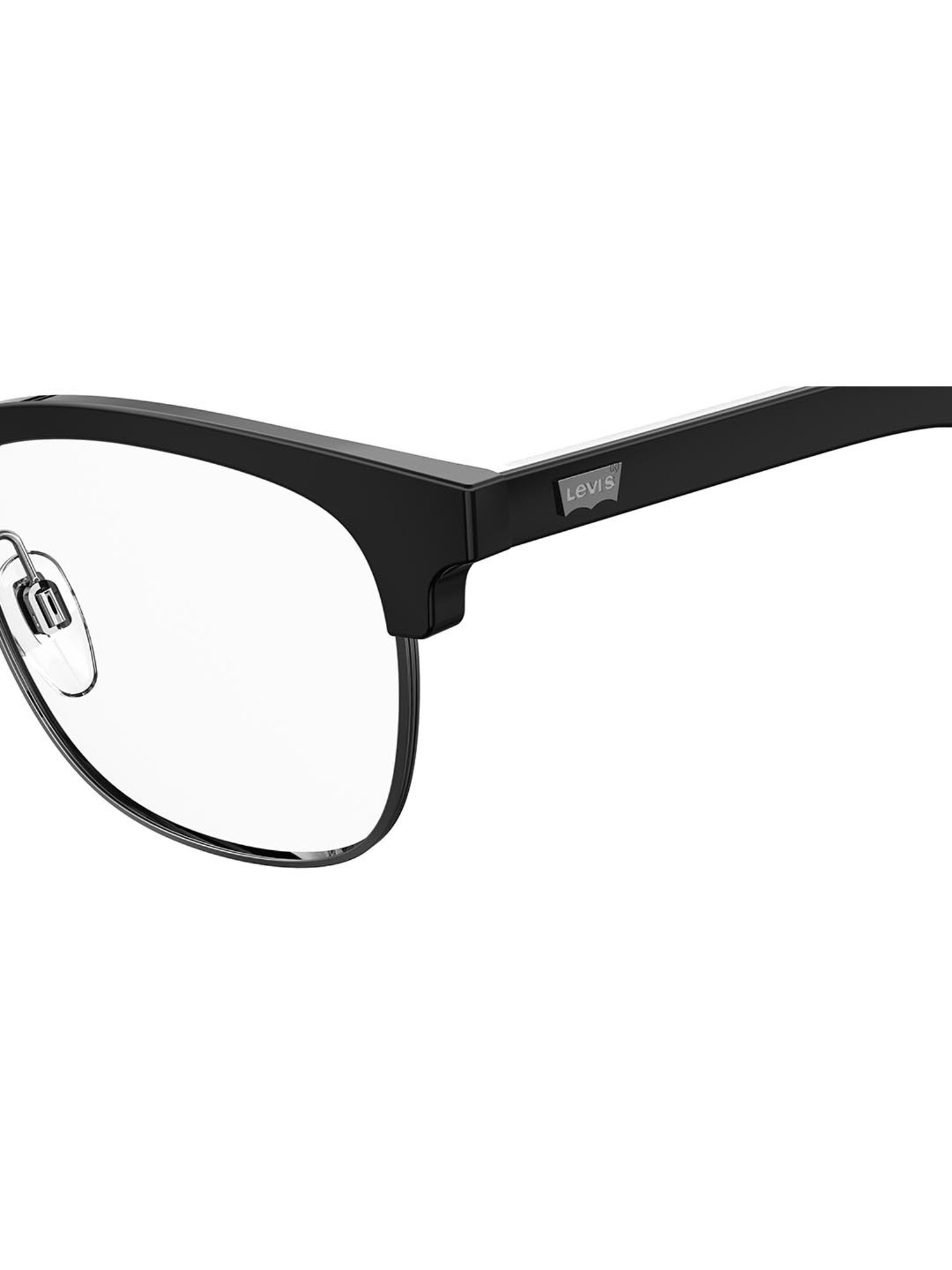 Levi's Black Square Eye Frames for Men
