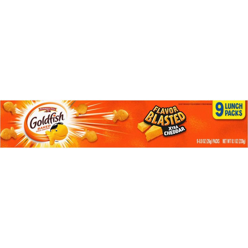 Goldfish Flavor Blasted Xtra Cheddar Crackers Multipack Tray - 8.1oz - Pepperidge Farm
