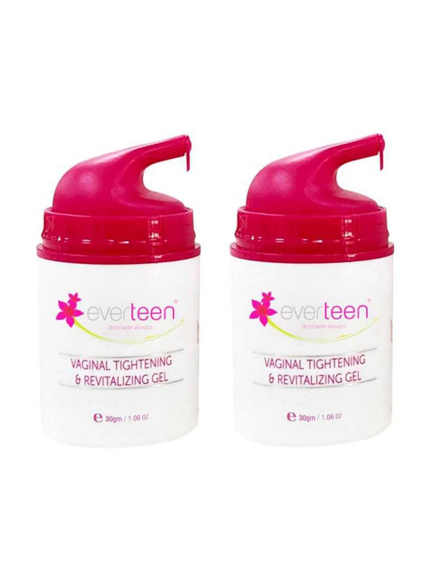 everteen Vaginal Tightening & Revitalizing Gel Small for Women - 30 gm Each (Pack of 2)