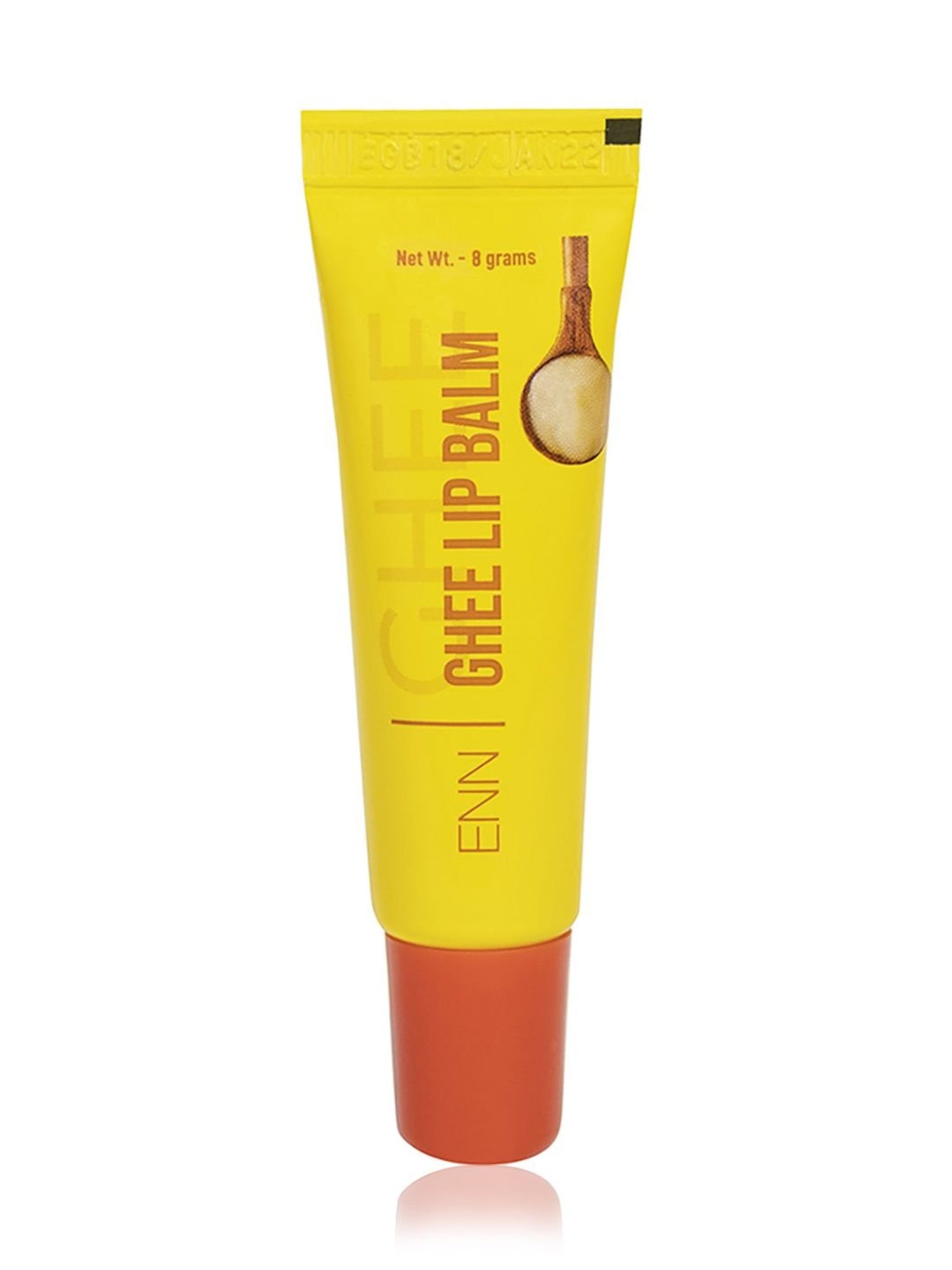 ENN Ghee Lip Balm with Honey & Vitamin E, 24 hours hydration, Soft lips, Prevents Drying - 8 gm
