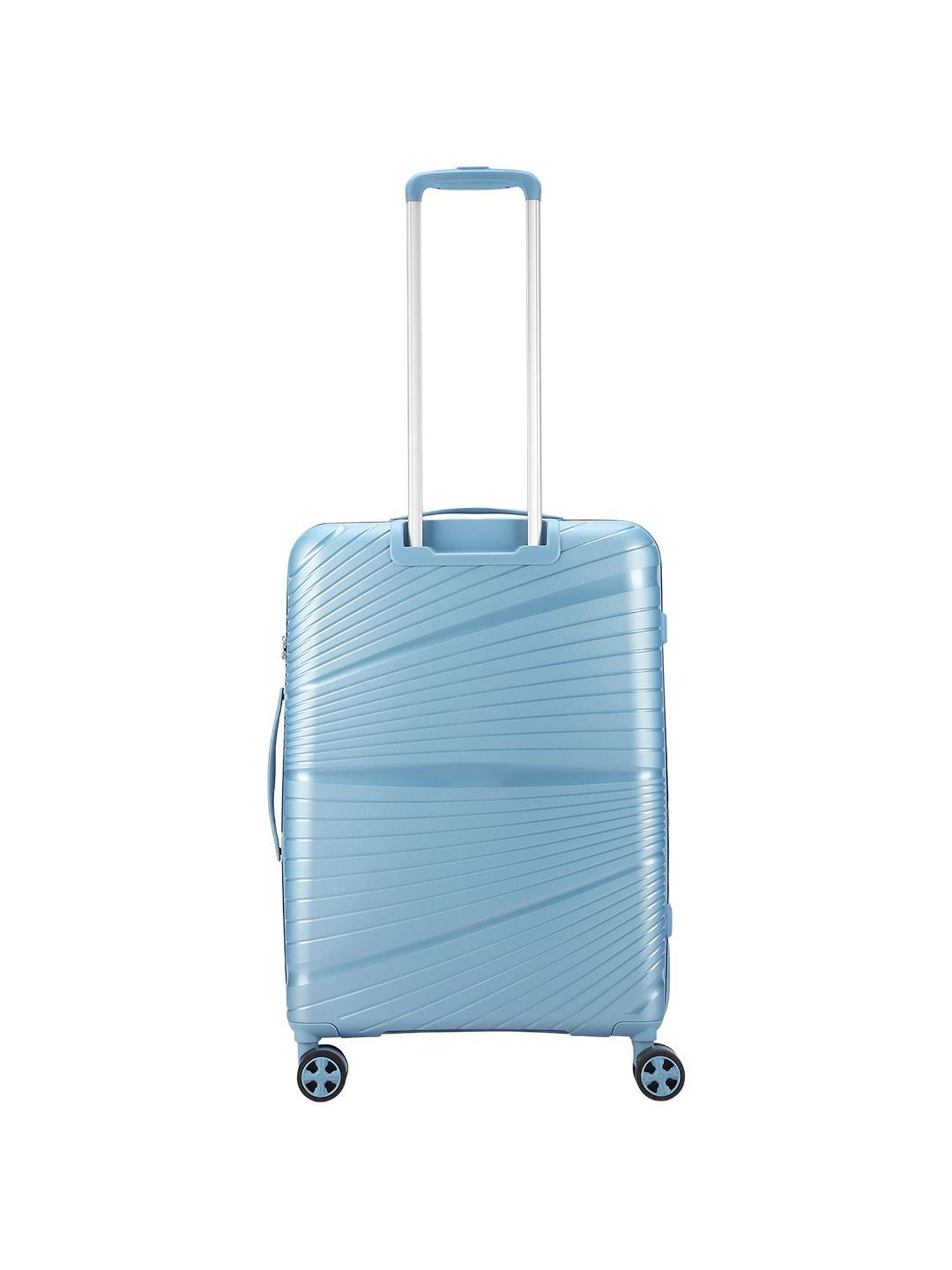 Skybags SKYLITE Powder Blue 8 Wheels Hard Cabin Trolley Bag 45