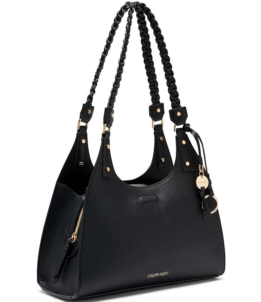 Calvin Klein Shelly Braided Top Handle Shoulder Bag