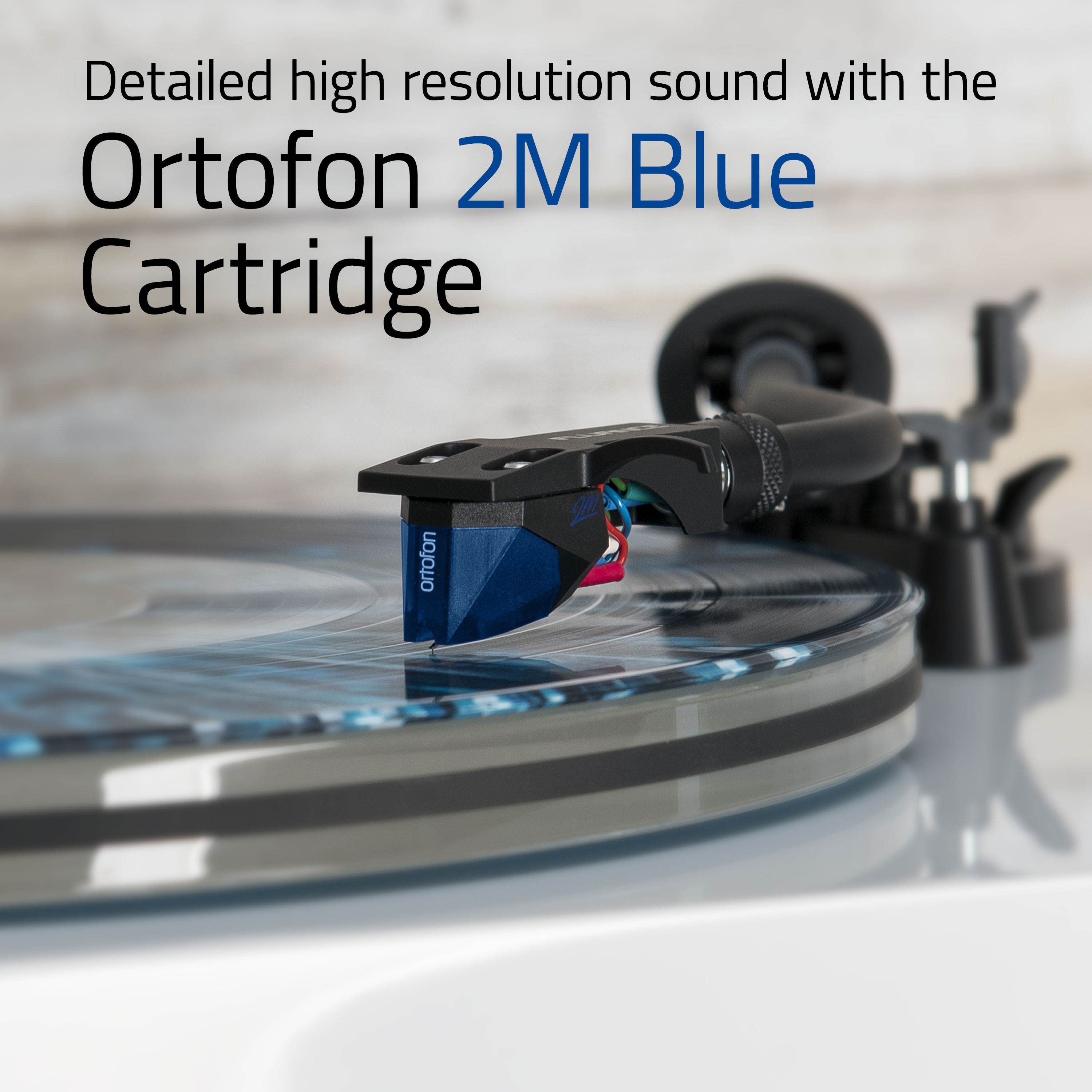 Fluance RT85 Reference High Fidelity Vinyl Turntable Record Player with Ortofon 2M Blue Cartridge, Acrylic Platter, Speed Control Motor, Solid Wood Plinth, Vibration Isolation Feet - Piano White