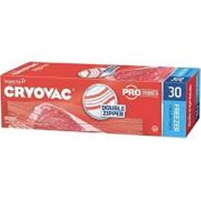 Diversey 100946907 Cryovac One Gallon Storage Bag Dual Zipper, Clear, 10 1/2 Inch X 10 15/16 Inch , 360/Ct