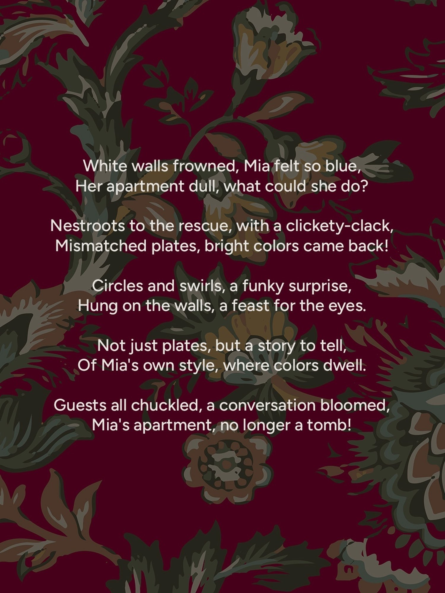 Nestroots Ethnic Pink Multicolor Porcelain Wall Plate