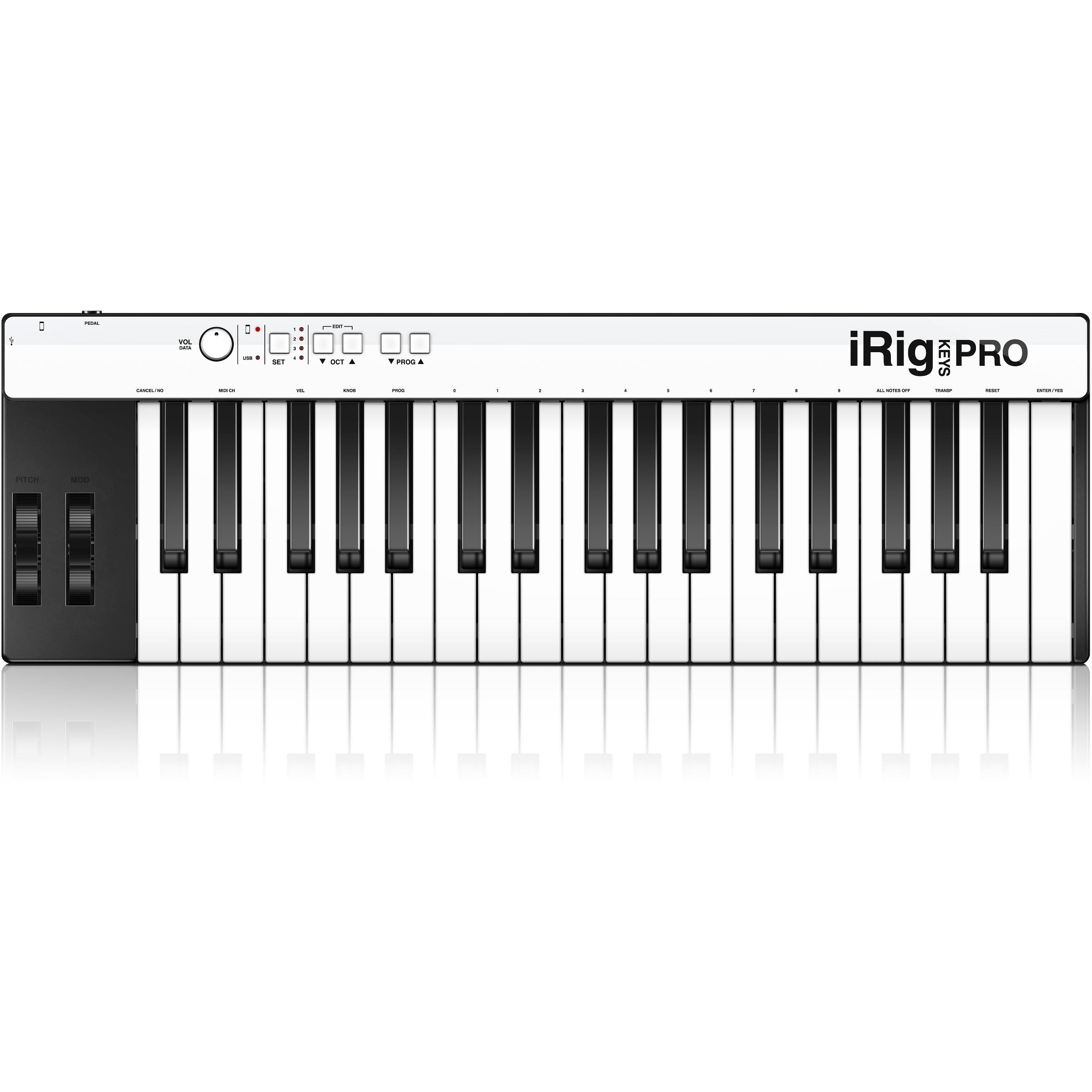 IK Multimedia iRig Keys Pro MIDI 37-key Keyboard Midi iOS Controller