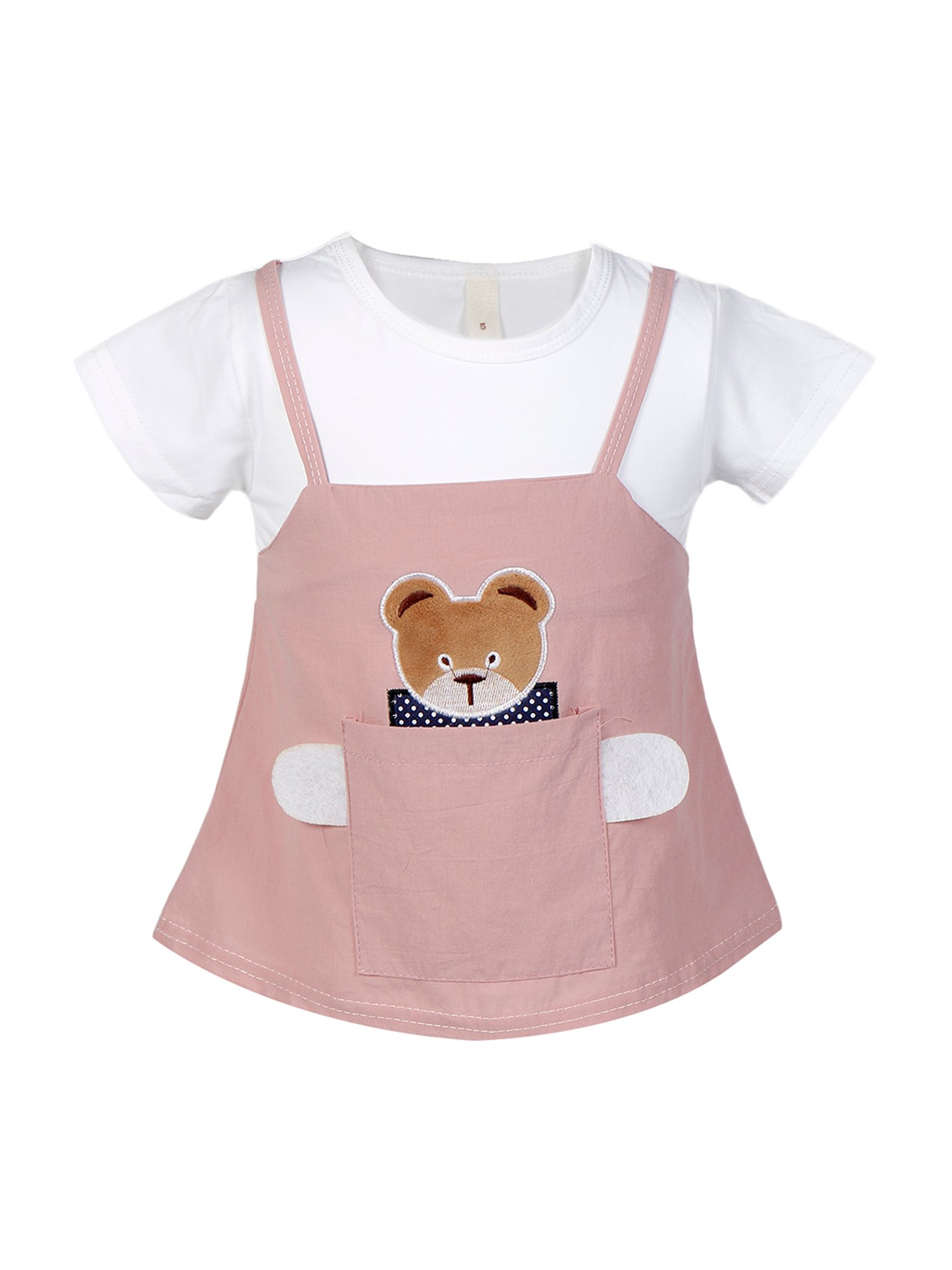 Passion Petals Kids Pink Printed Dress