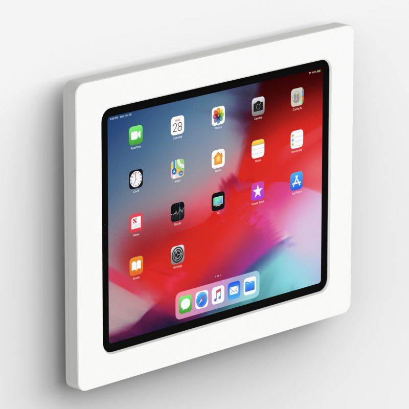 VidaMount White Enclosure and Fixed VESA Slim Wall Mount [Bundle] compatible with iPad Pro 12.9" (3rd Gen)