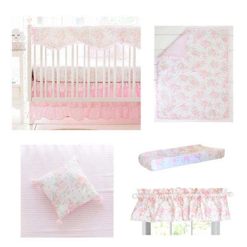 My Baby Sam Wildflower Crib Bedding Set - 9pc