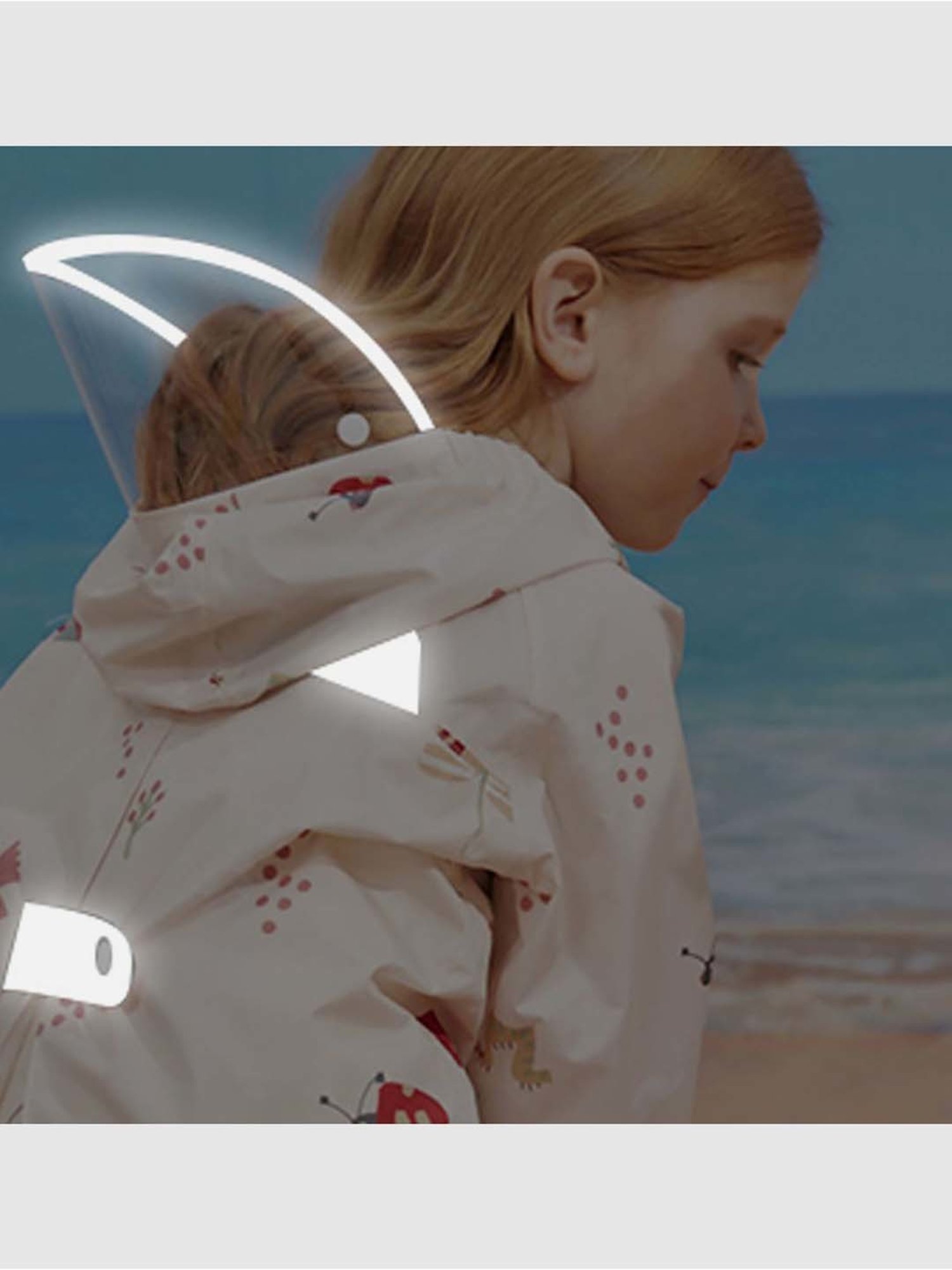 Little Surprise Box Kids Pink Printed Full Sleeves Raincoat