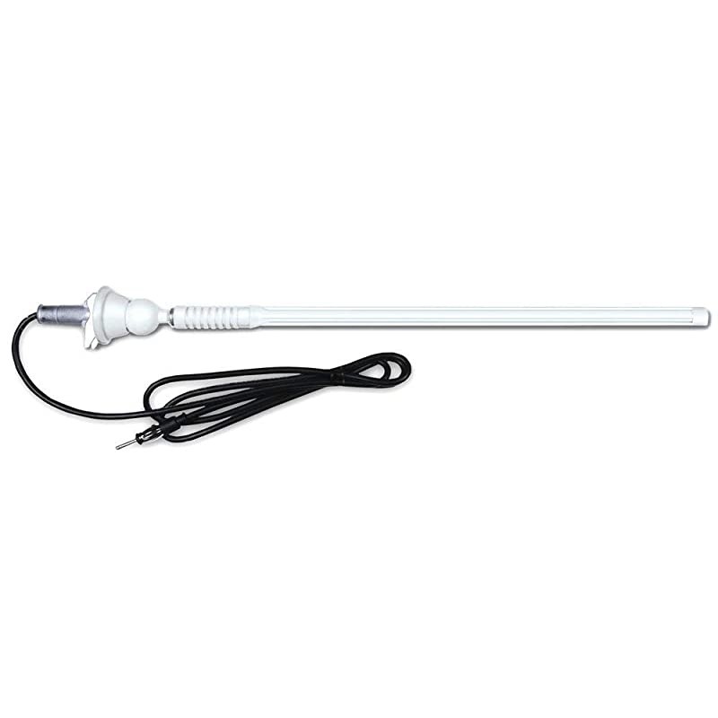 MANT16W Durable Mast Long Range Marine Radio Antenna White
