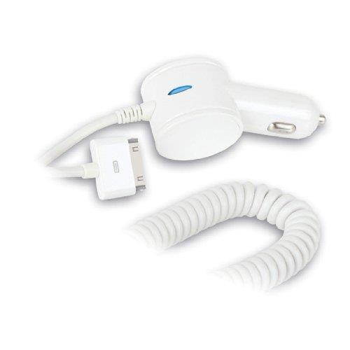 Qmadix Apple Vehicle Power Charger White QM-VPCAPIP4-WH