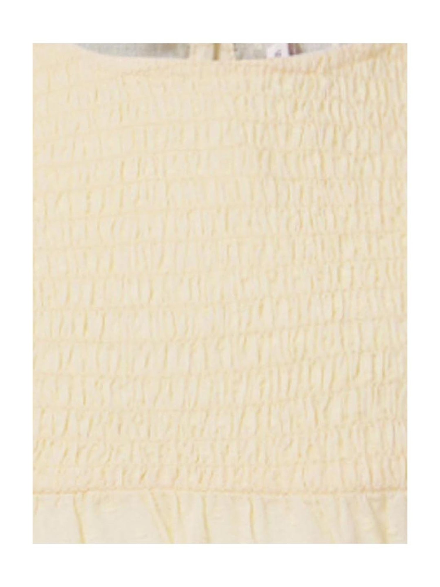 KIDS ONLY Light Yellow Embroidered Top