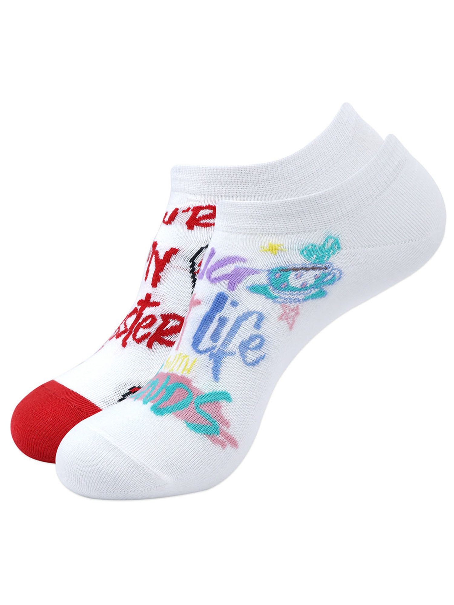 BALENZIA Multicolor Printed Socks (Pack Of 2)