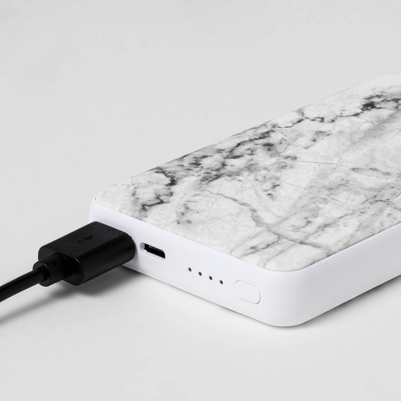 heyday™ 8000mAh Portable Powerbank - Marble