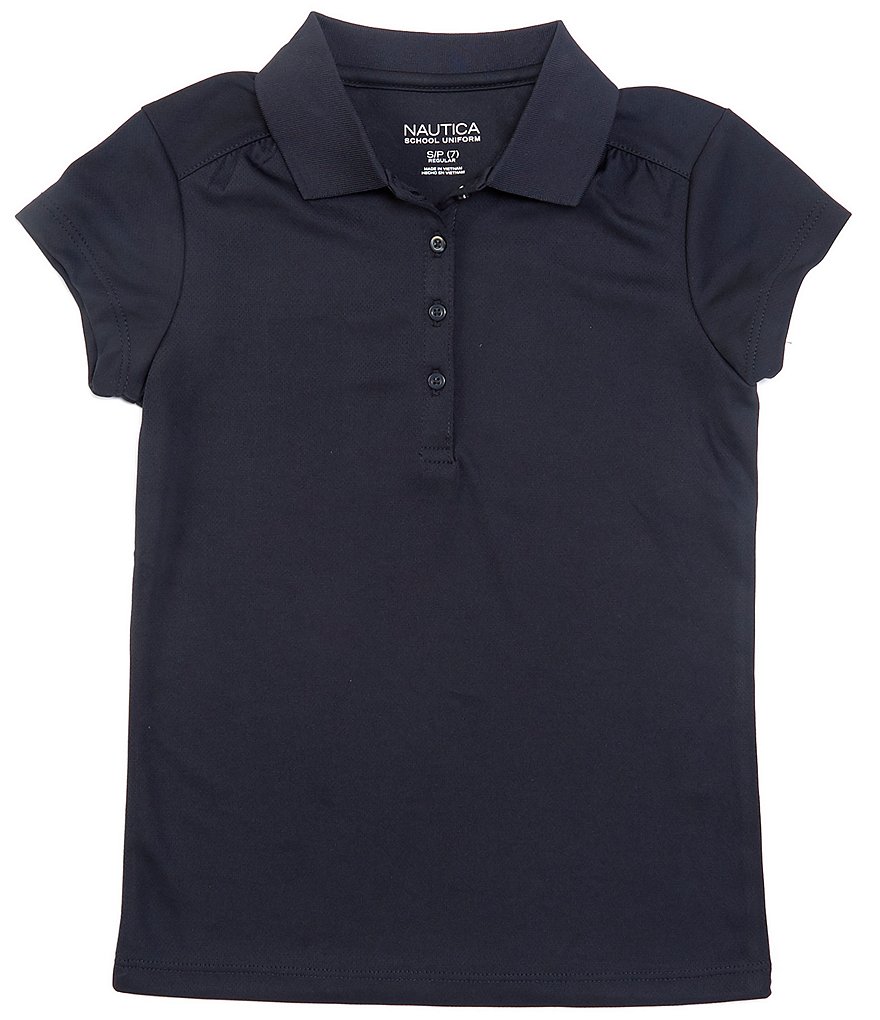 Nautica Big Girls 7-16 Short-Sleeve Performance Polo
