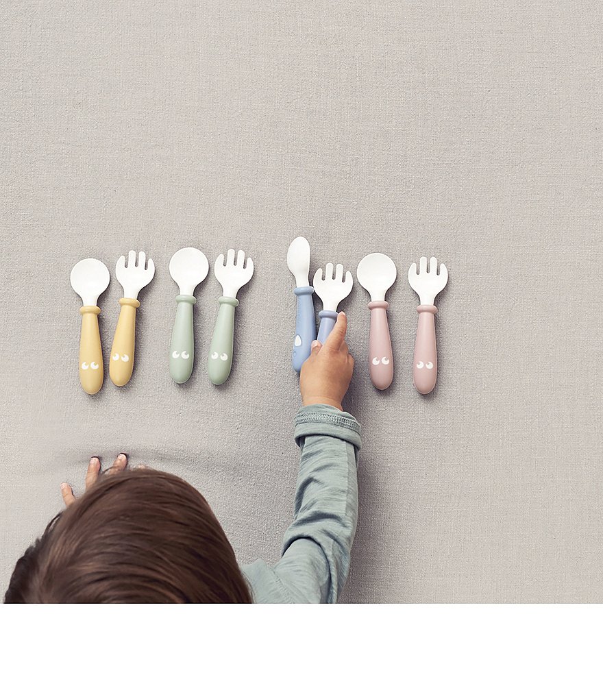 BABYBJORN BPA-Free Plastic 4-Pack Baby Spoons and Forks