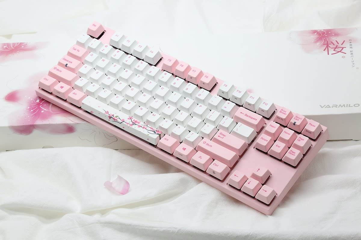 Varmilo VA87M Mechanical Keyboard w/Cherry MX Silent Red switches PBT Keycaps