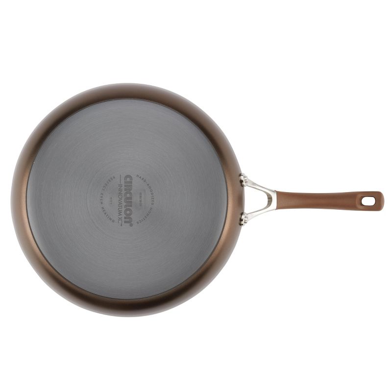 Circulon 12" Hard Anodized Deep Skillet with Lid Cocoa