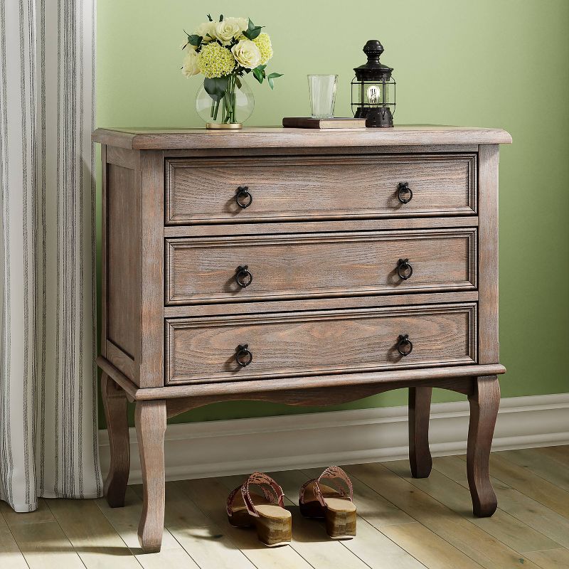 Thomas 3 Drawer Chest Gray - ClickDecor