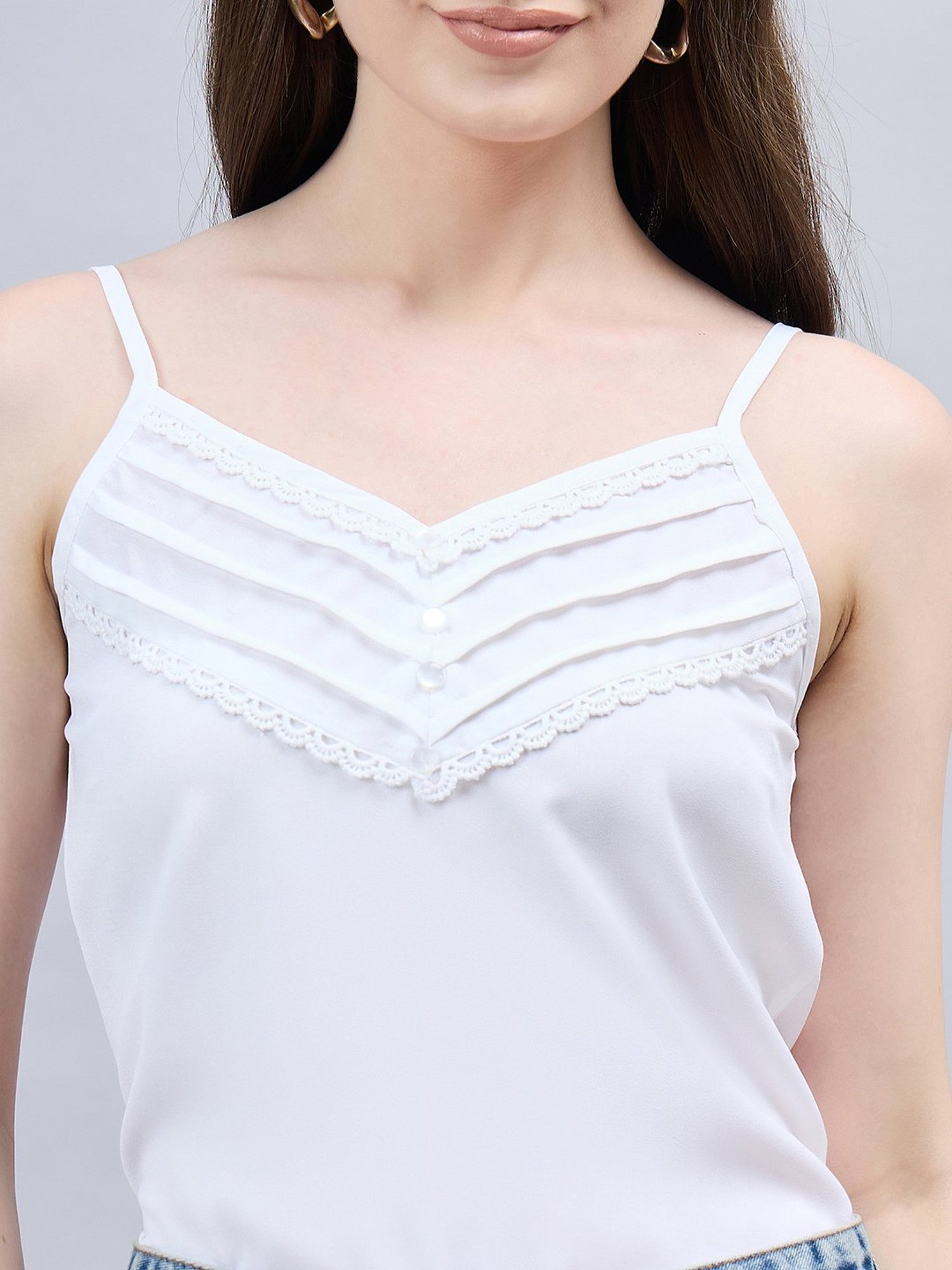 Style Quotient White Regular Fit Top