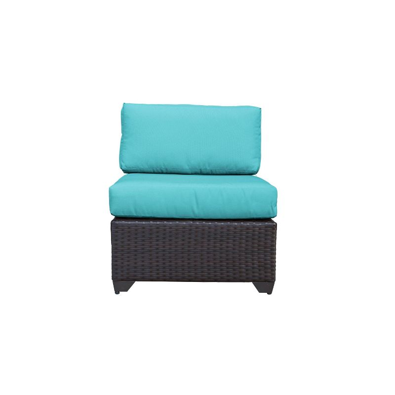 Barbados 12pc Patio Curved Sectional Seating Set with Cushions - Aruba - TK Classics