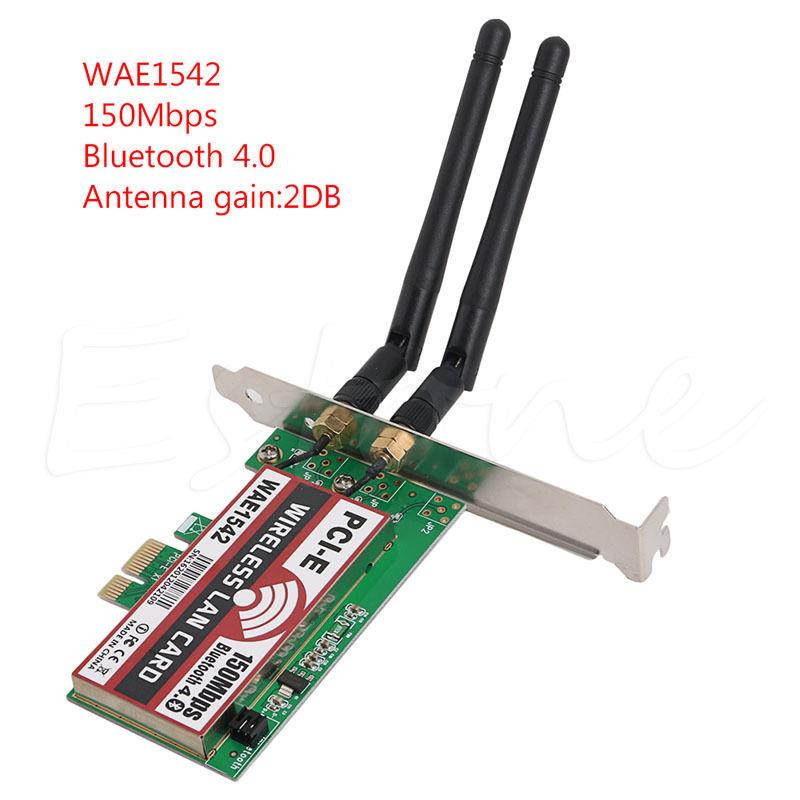 150M Wireless PCI-E PCI Express Card Bluetooth 4.0 WIFI Network LAN Ethernet NIC
