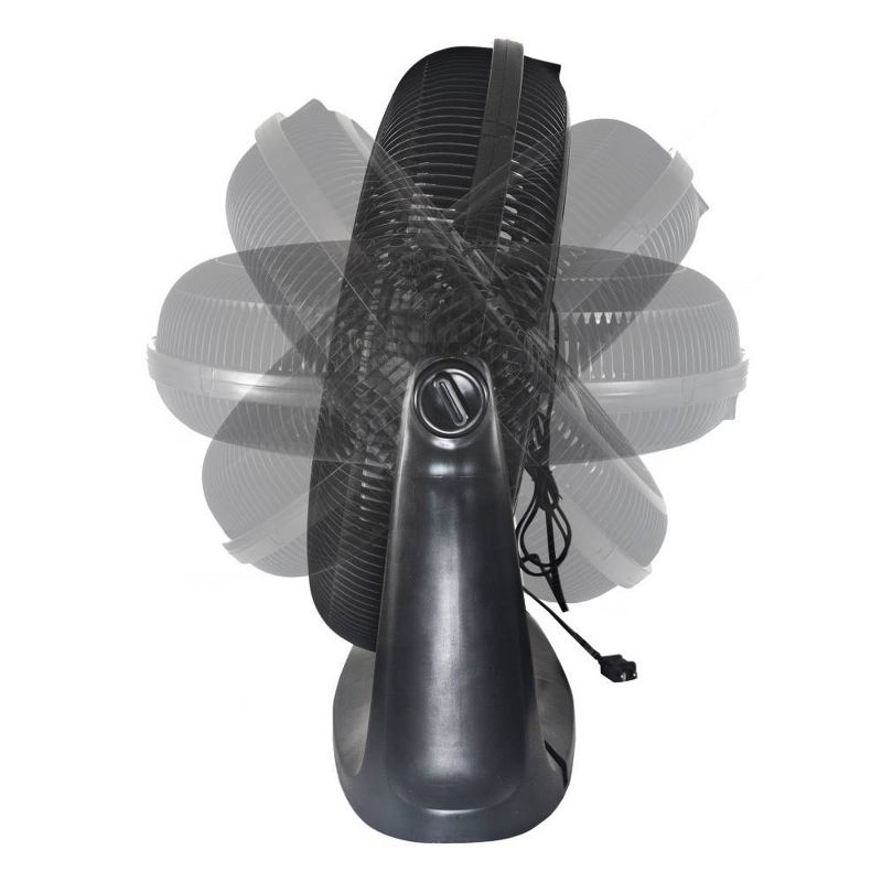 Comfort Zone 20" Power Curve Performance Air Circulator Black