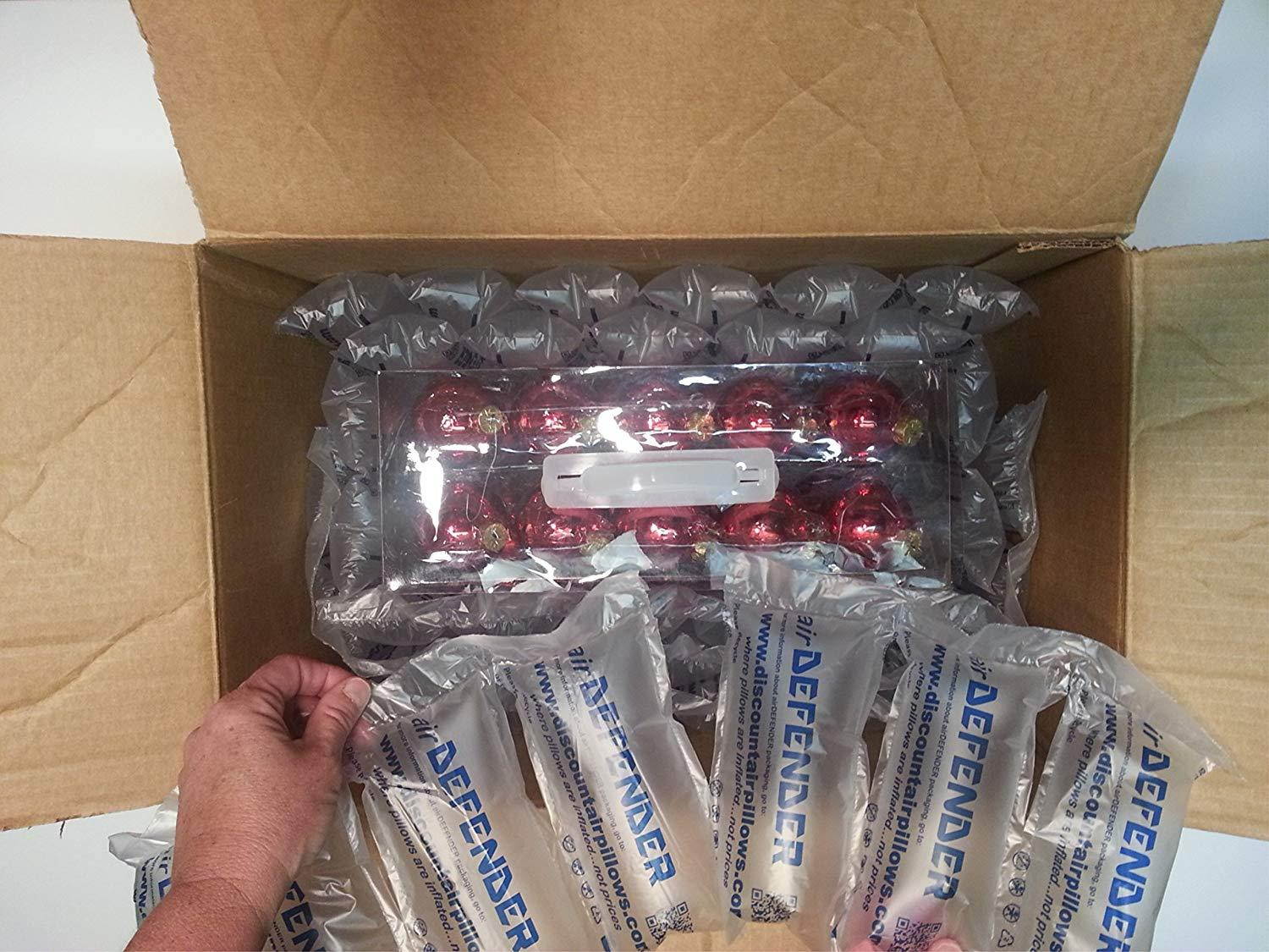 320 Count 4x8 airDEFENDER Air Pillows 39.5 Gallons 5.25 Cubic Feet Void Fill Cushioning for Packing Packaging Shipping from Discount Air Pillows