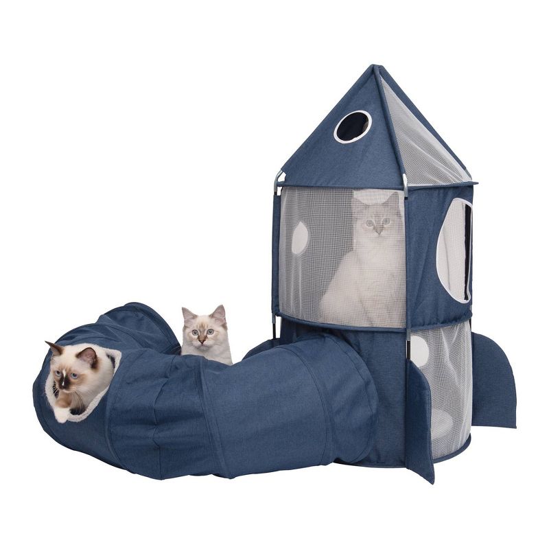 Catit Vesper Rocket Cat Toy - Blue