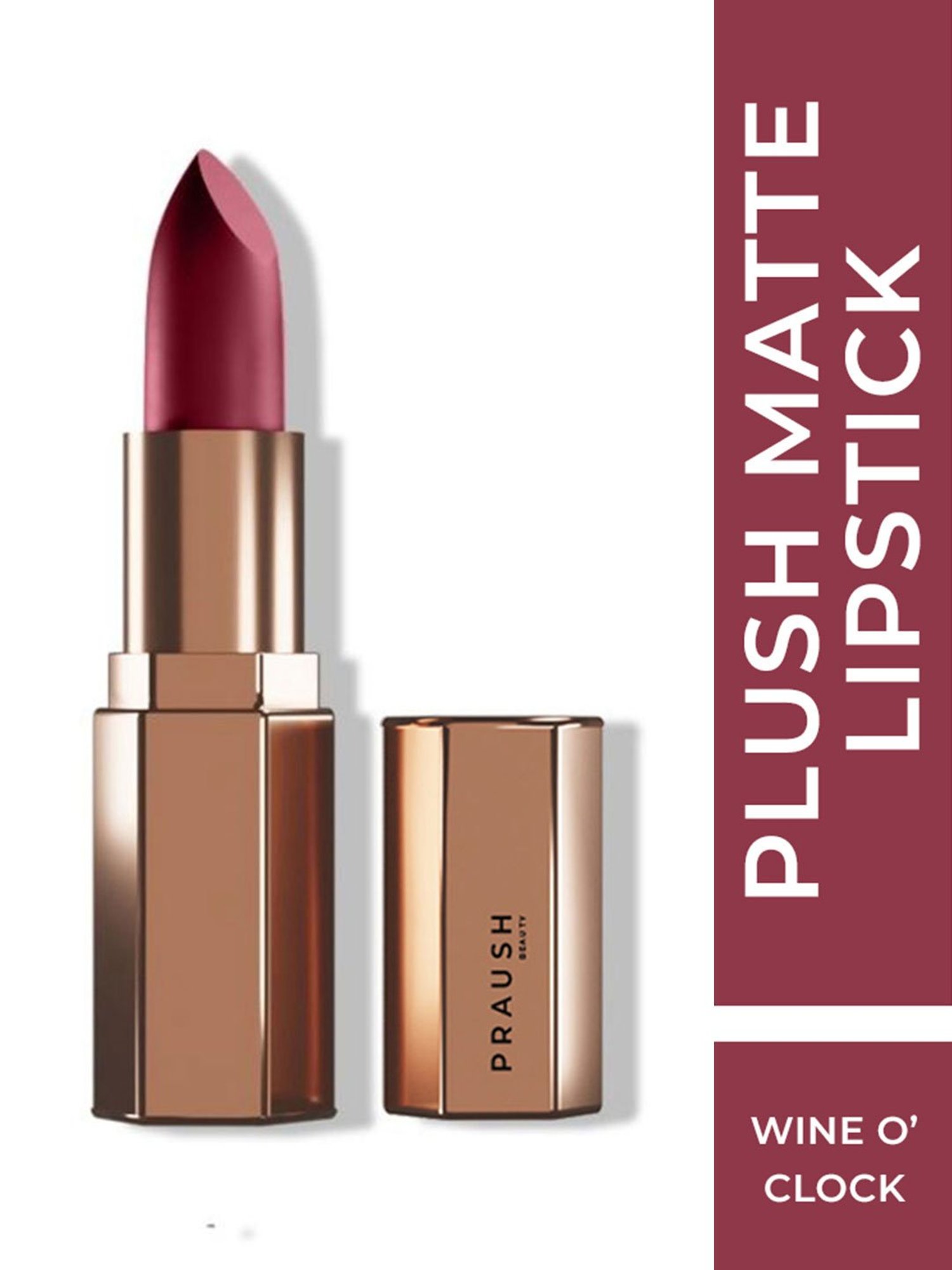 Praush Beauty Plush Matte Lipstick Wine O' Clock - 5 gm