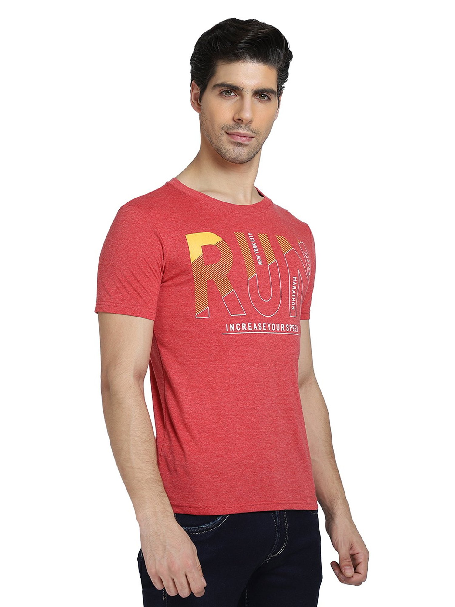 Dyca Coral & Charcoal Crew T-Shirt - Pack of 2