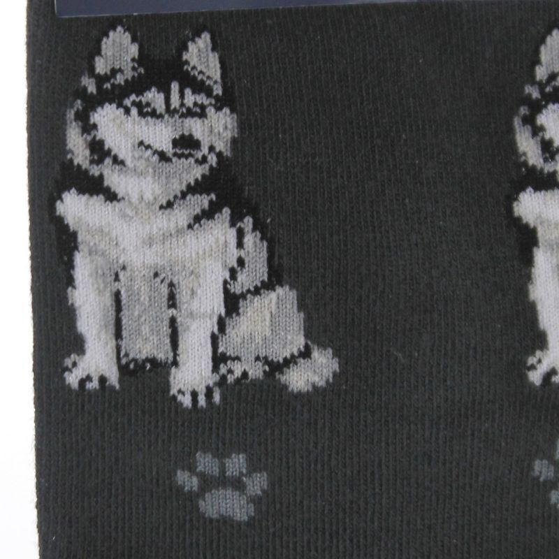 Novelty Socks 14.0" Siberian Husky Happy Tails Sock Premium Quality E & S Pet  -  Socks