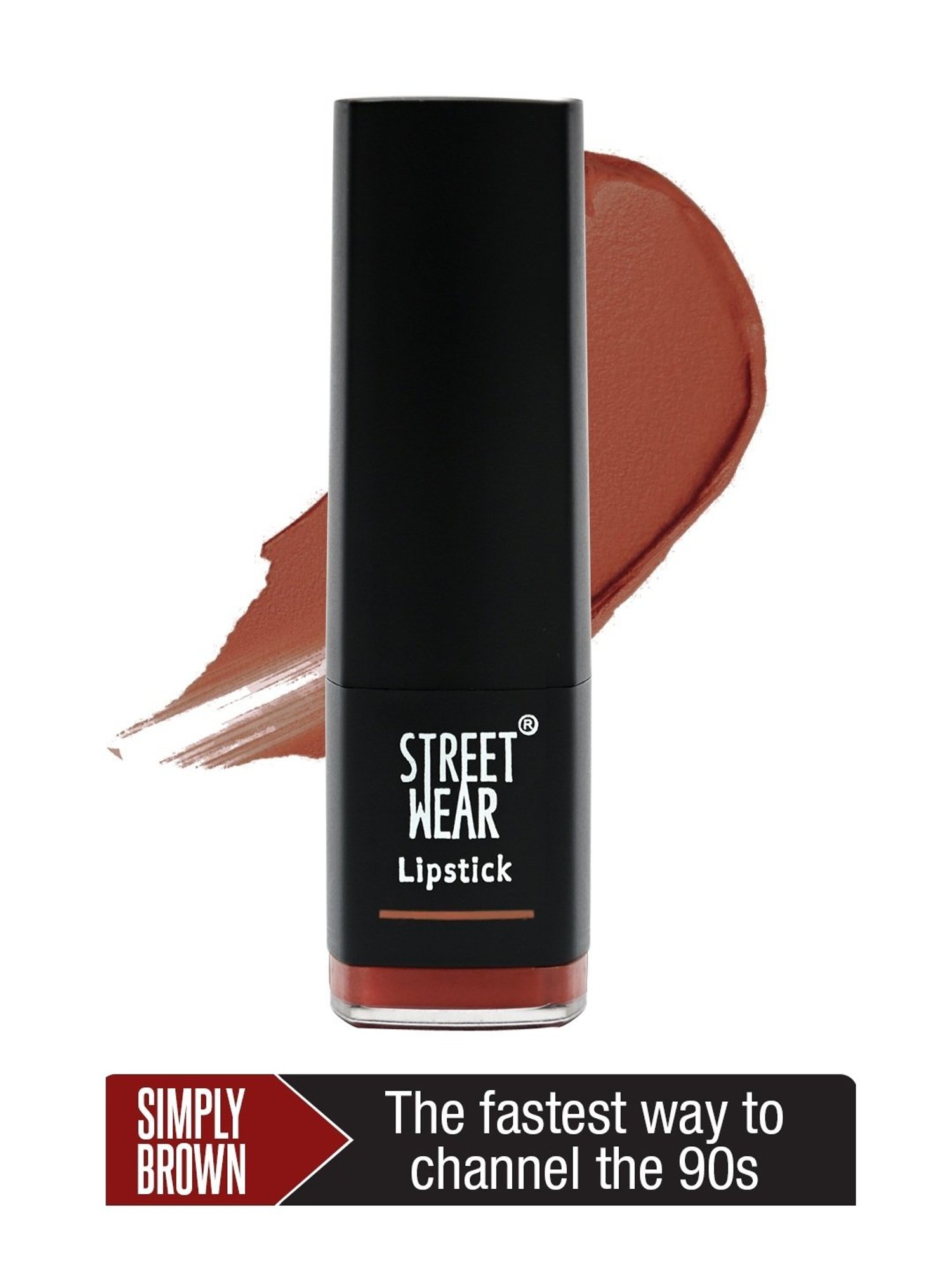 Street Wear Matte Lipstick Simply Brown - 4.2 gm