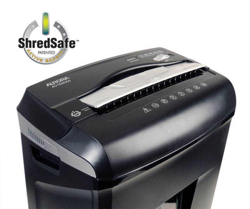 Aurora JamFree AU1040XA 10-Sheet Cross-Cut Paper / Credit Card Shredder