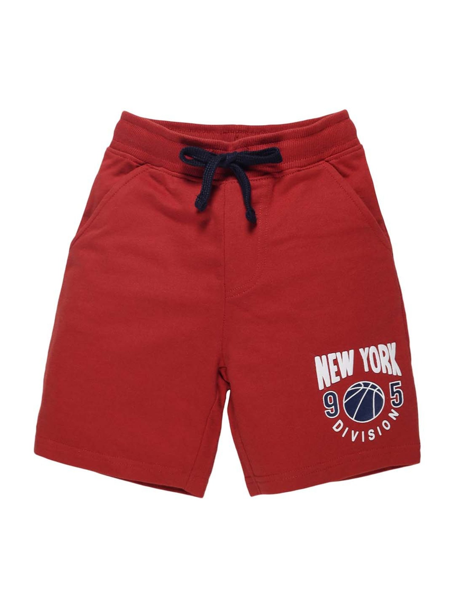 Plum Tree Kids Rust & Yellow Cotton Printed T-Shirts & Short Set