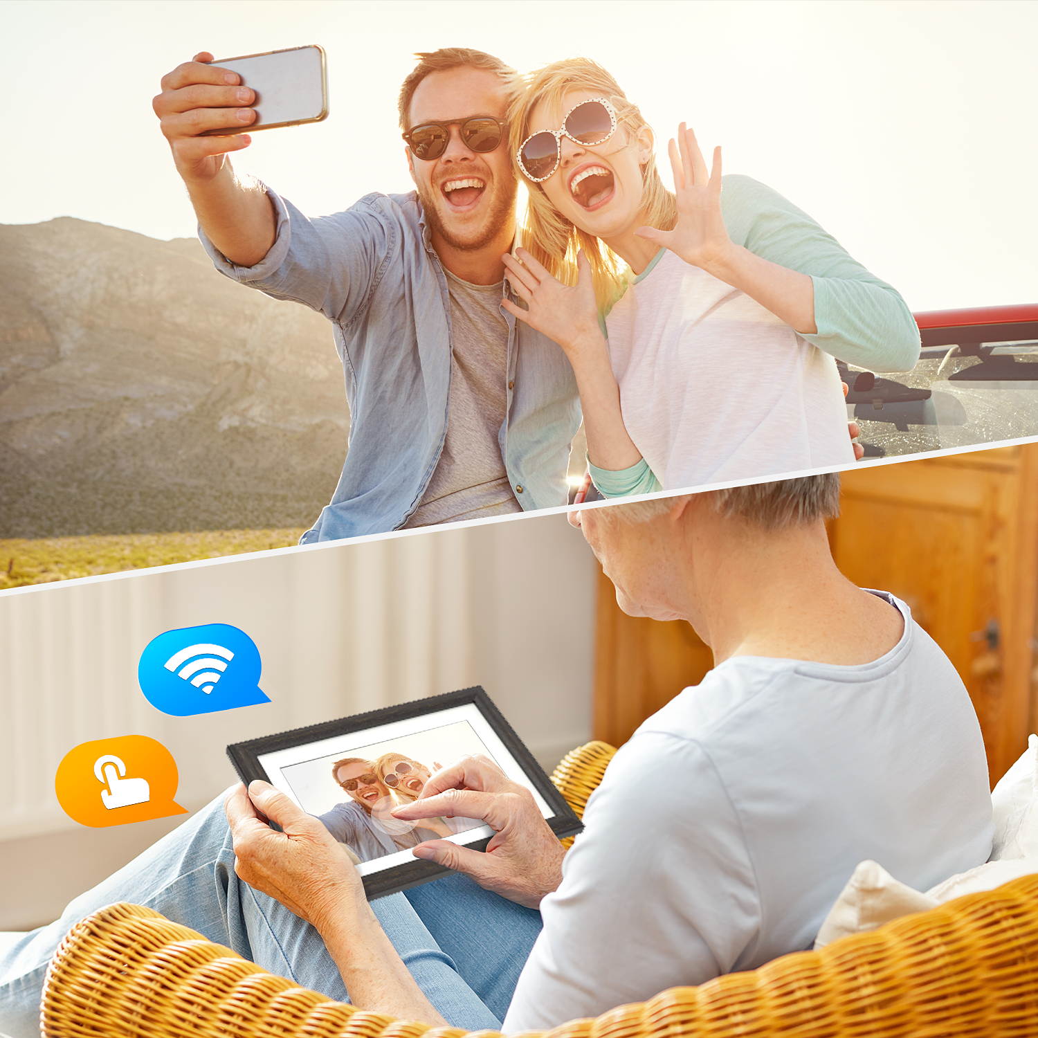 Clapper Hollow HC102 Weimaraner Framed Print