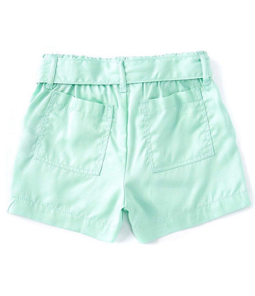 Hippie Girl Little Girls 4-6X Roll-Cuff Midi Denim Shorts