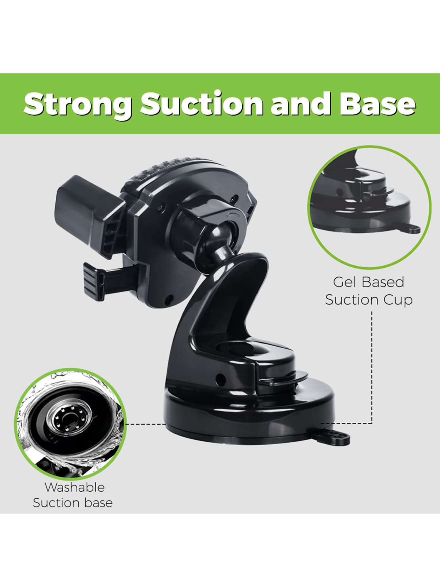 GRIPP Magic Stand Compatible for All Mobile Phones Devices (Black)