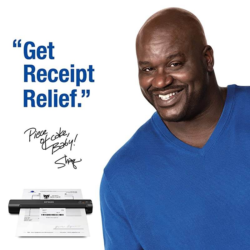 Workforce ES-55R Mobile Receipt and Document Scanner with Receipt Management Software for PC and Mac