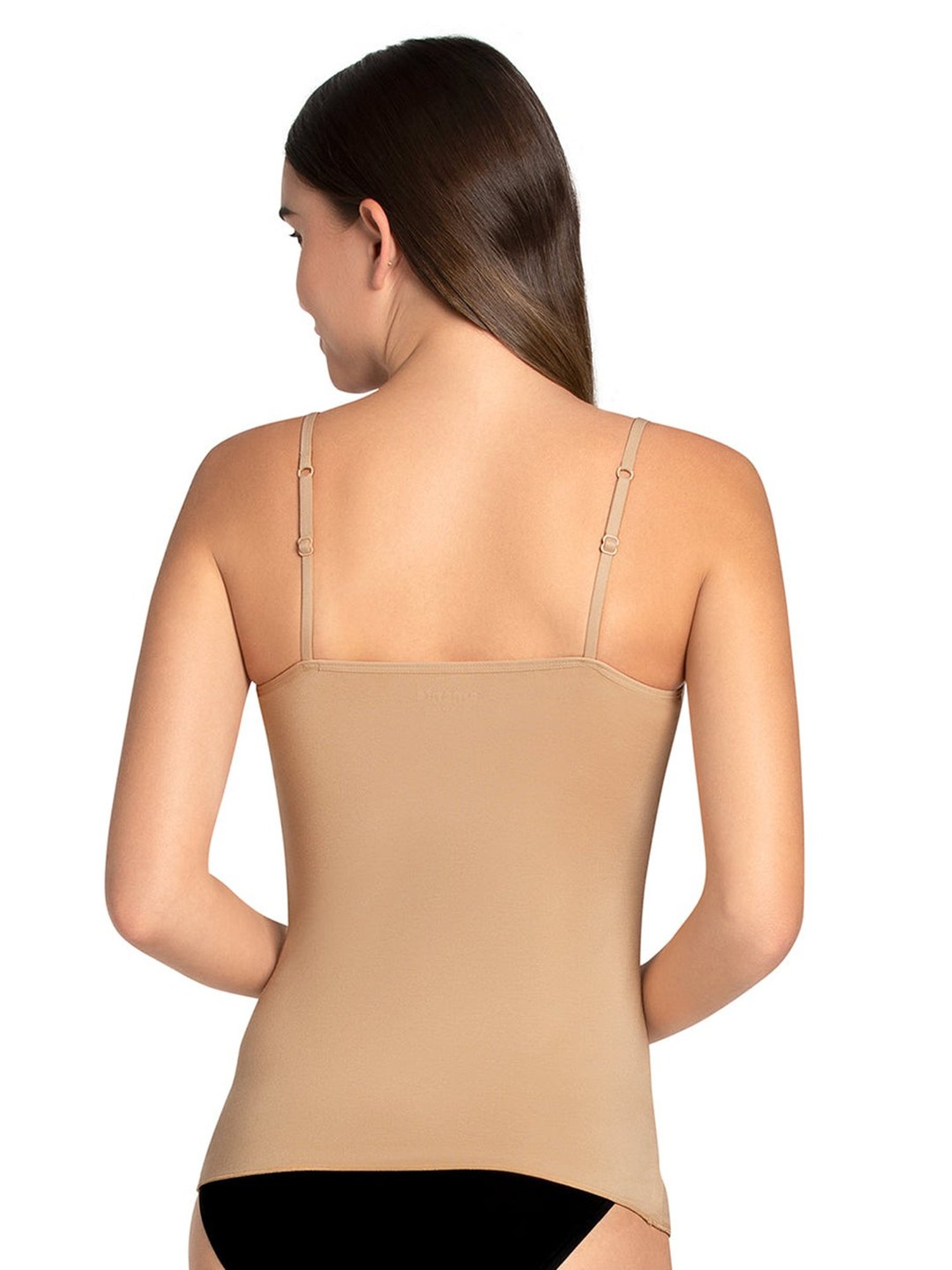 Superstar by Westside White Ribbed Cotton Blend Tank Top