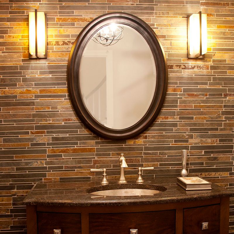 Oval George Decorative Wall Mirror Copper - Howard Elliott