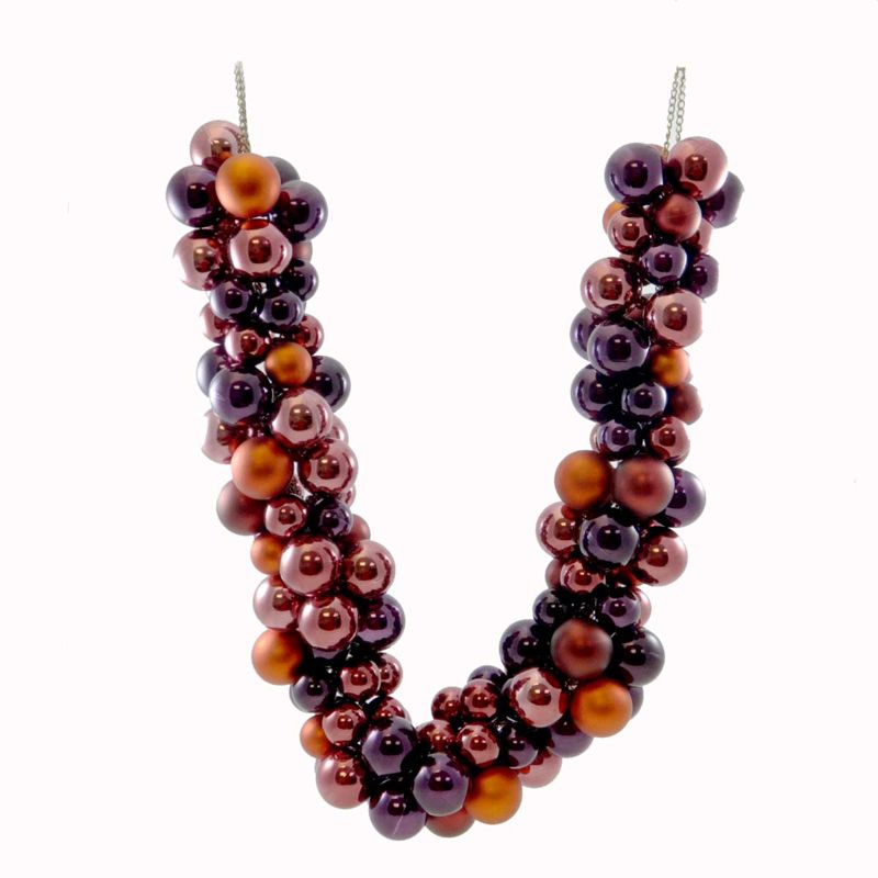 Christmas 36.0" Pomg.Currant Garland Decoration Tree Wreath  -  Banners And Garlands